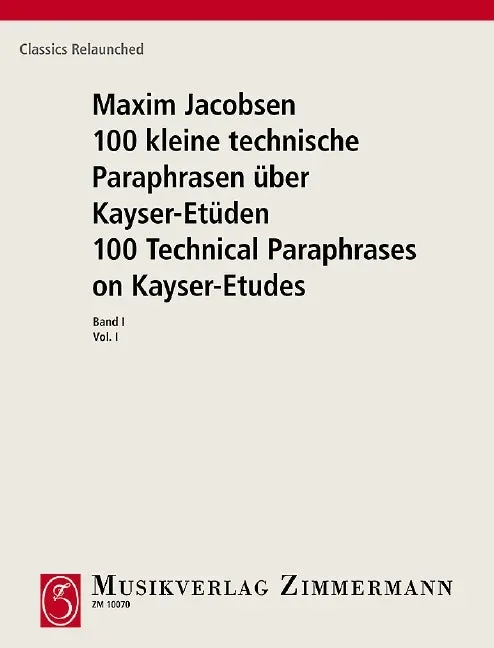 100 Short Technical Paraphrases on Kayser’s Etudes
