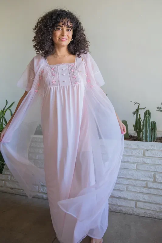 1960’s Pink Nightie with Robe