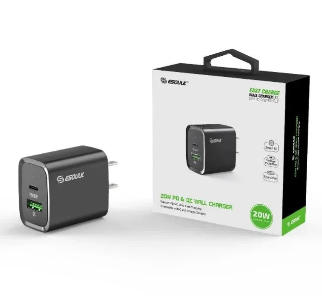 20W PD+QC FAST WALL CHARGER