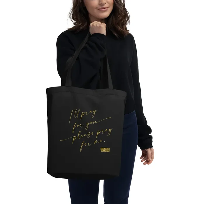 “Pray for Me” Bible in a Year Tote Bag
