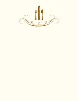 Alexa Pulitzer A7 Place Setting Note Card with Plain Envelope (10ct)