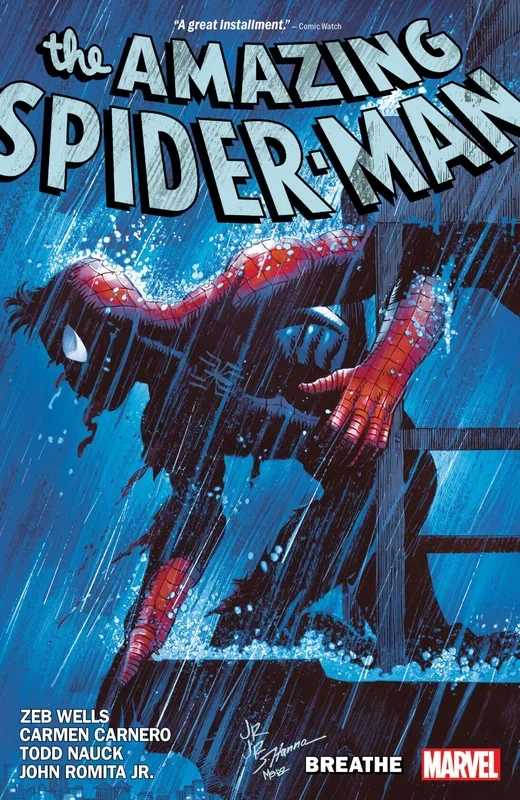 Amazing Spider-Man By Zeb Wells Volume 10 Breathe TPB Marvel Comics – Very Good