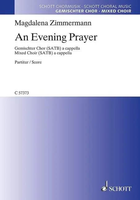 An Evening Prayer – Choral Score