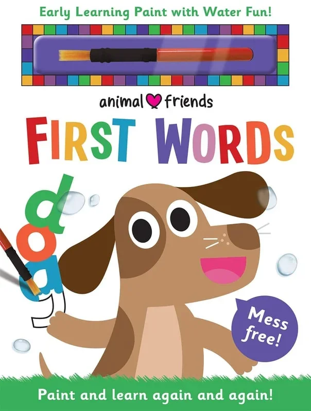 Animal Friends First Words: Early Learning Magic Water Colouring