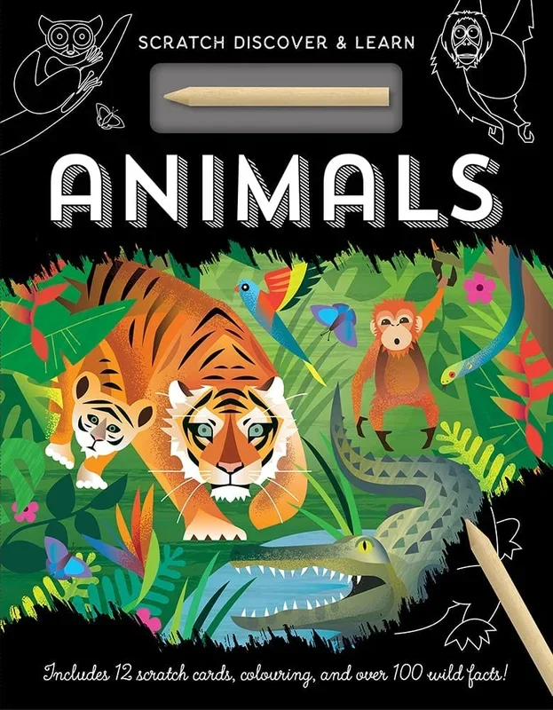 Animals: Scratch, Discover & Learn