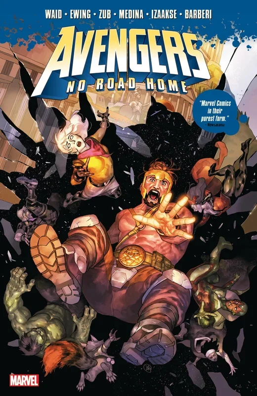 AVENGERS: NO ROAD HOME [Paperback] Ewing, Al; Zub, Jim; Waid, Mark; Medina, Paco and Putri, Yasmine – Very Good
