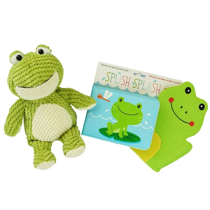 Bathtime Froggie Plush Toy and Book Set