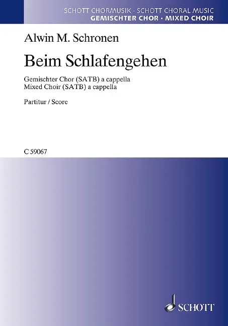 Beim Schlafengehen – Choral Score