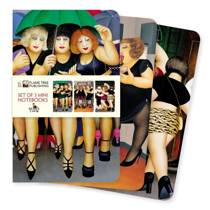 Beryl Cook Set of 3 Mini Notebooks