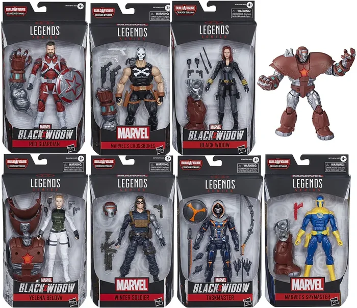 BLACK WIDOW LEGENDS 6IN AF ASST COMPLETE SET (all 7 figures)