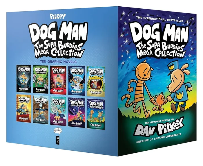 Boxed – Dog Man: The Supa Buddies Mega Collection: From the Creator of Captain Underpants (Dog Man #1-10 Box Set)