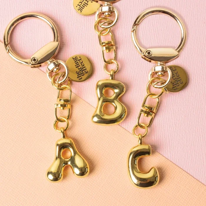 Bubble Letter Keychain Bag Charm