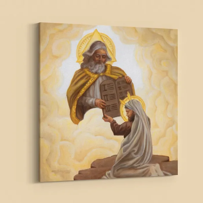 Canvas Print – The Giving of the Law to Moses (12×12)