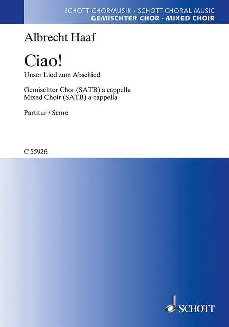 Ciao! – Choral Score