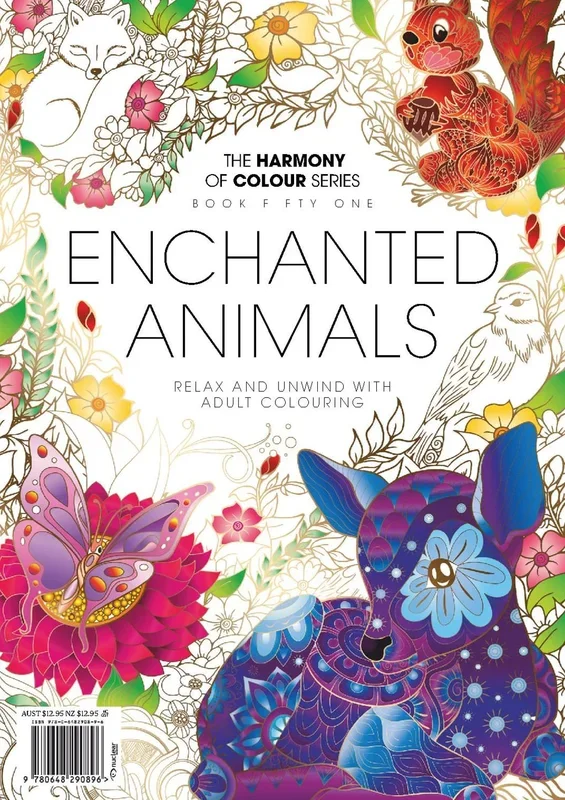Colouring Book: Enchanted Animals