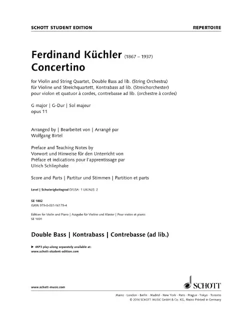 Concertino G major – Double Bass