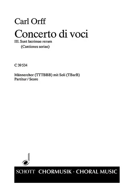 Concerto di voci – Score