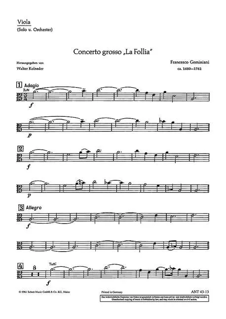 Concerto Grosso – Viola Ripieno
