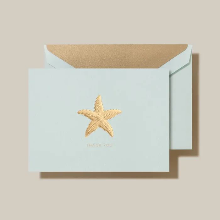 Crane Engraved Thank You Notes 10/10 – Starfish
