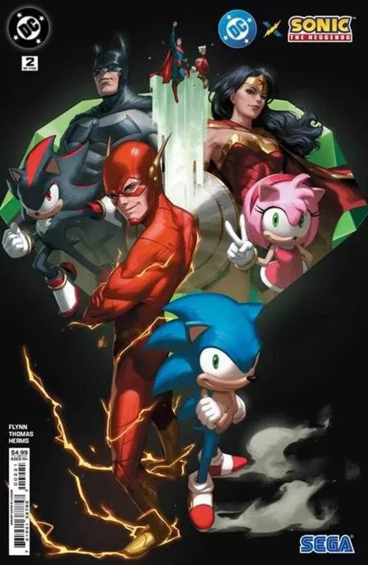 DC X Sonic The Hedgehog #2 (Of 5) Cover B Ejikure Card Stock Variant