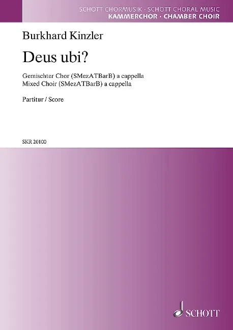 Deus ubi? – Choral Score
