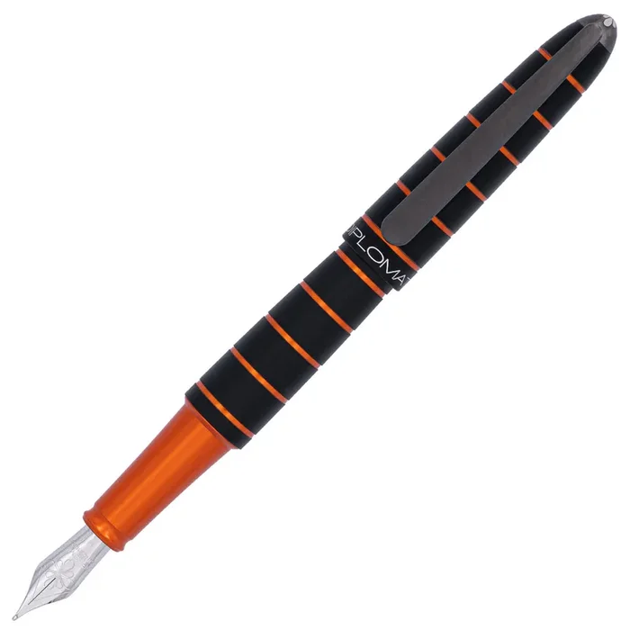 Diplomat Elox Fountain Pen – Black/Orange