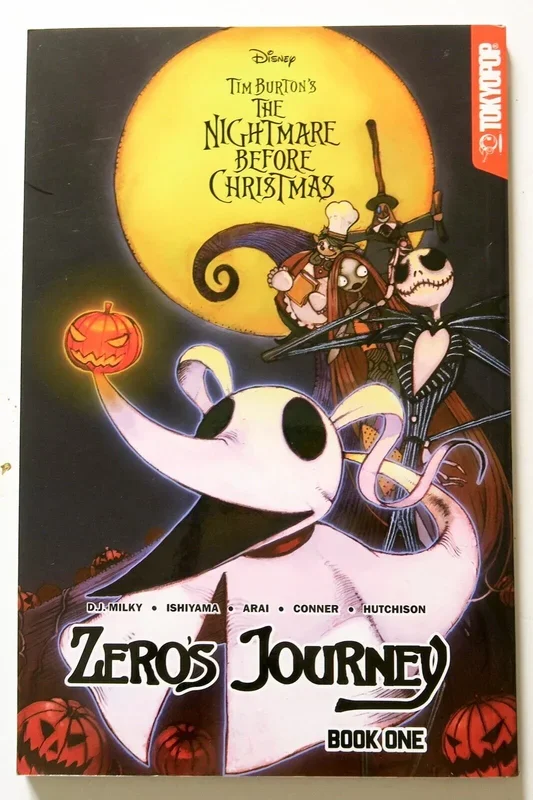 Disney Tim Burton’s Nightmare Before Christmas Zero’s Journey 1 Manga Comic Book – Very Good