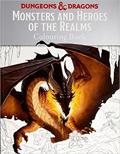 Dungeons & Dragons Monsters & Heroes of the Realms Colouring Book