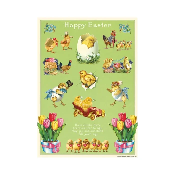 Easter Chicks Wrap Sheet – Cavallini & Co.