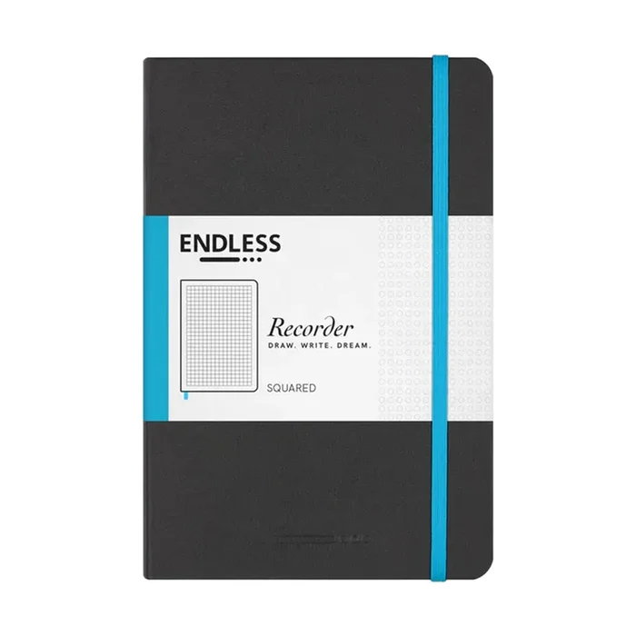 Endless Recorder A5 Notebook – Black