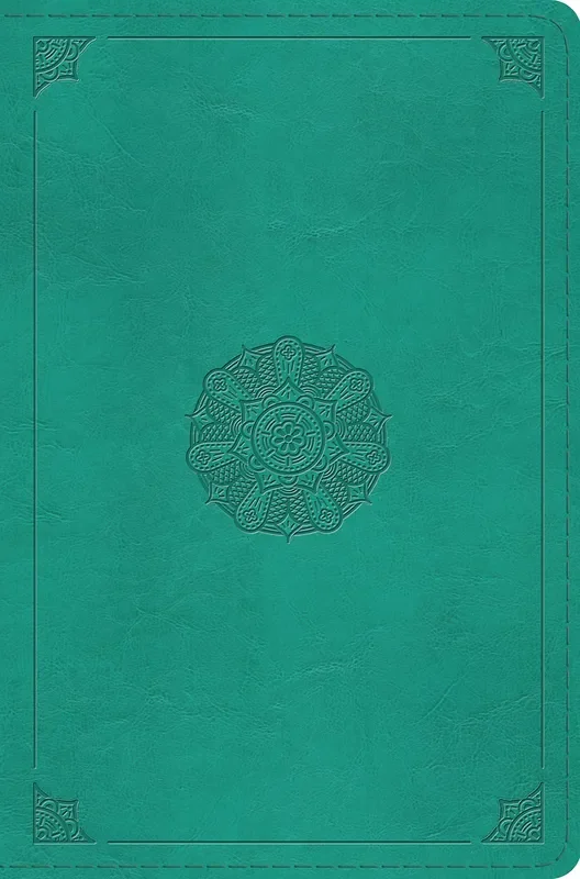 ESV Compact Bible (Trutone, Turquoise, Emblem Design)