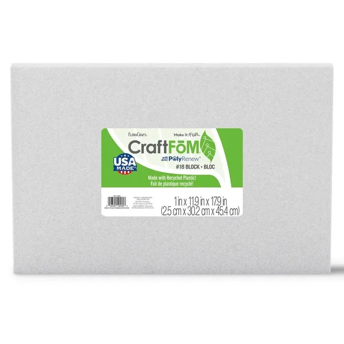 FloraCraft CraftFoM Block 1″ x 11.9″ x 17.9″