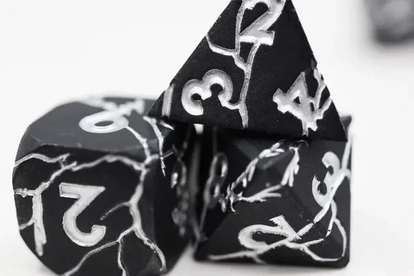 Foam Brain Games: Black Quarry Metal RPG Dice Set