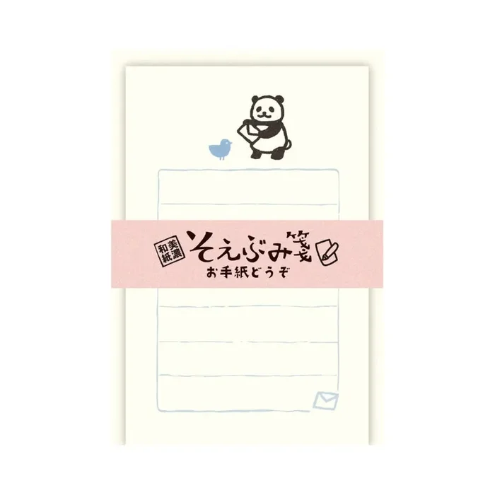 Furukawashiko Mini Letter Set – Panda and Bird