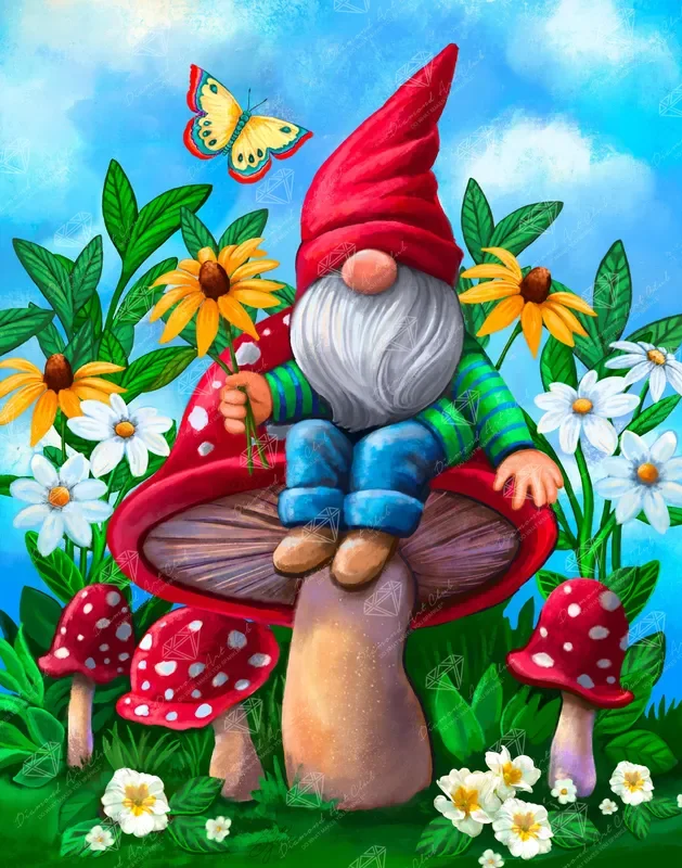 Gnome’s Mushroom Garden