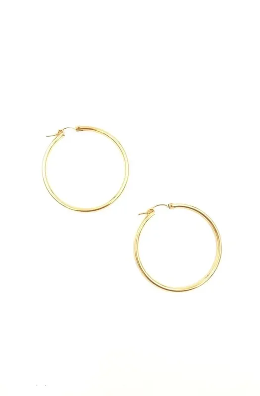 Gold Selena Hoops