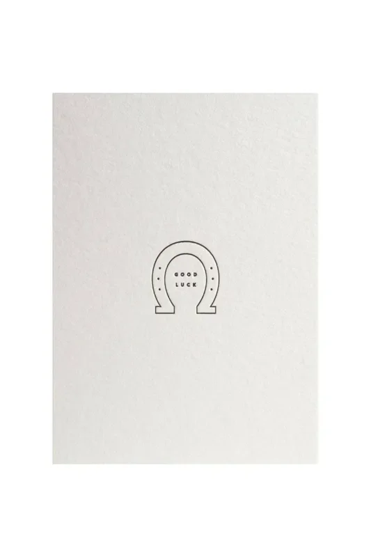 Good Luck Horseshoe Card
