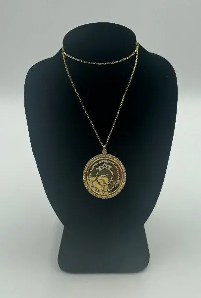 Gumus Yuvarlak Kitmir Kolye