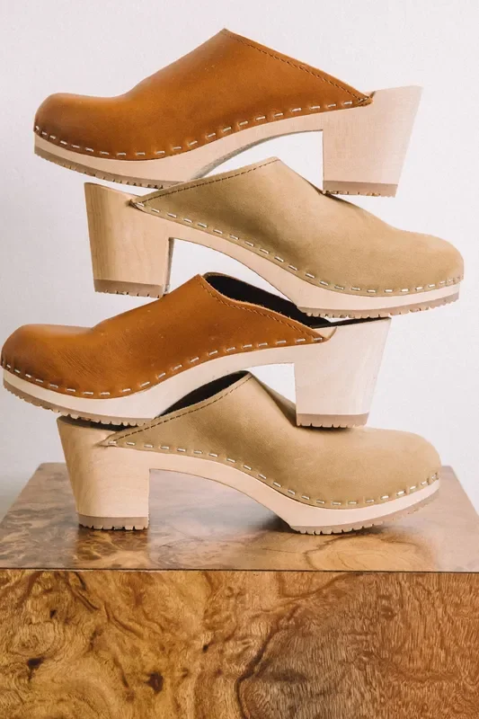 Honey Leather Medium Clog