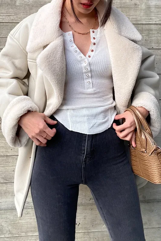 Ivory One Of The Girls Henley