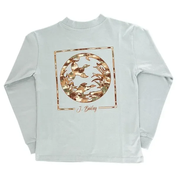 L/S Tee w/ Duck Silhouettes in Camo
