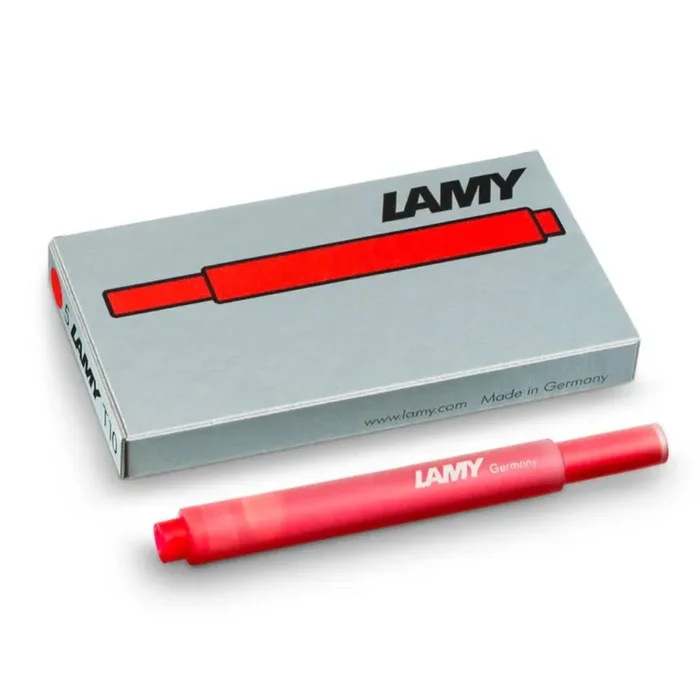 Lamy T 10 Fountain Pen Ink Cartridges – Red