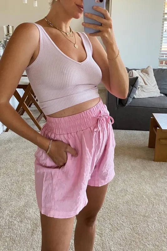 Lavender Solid Rib Brami