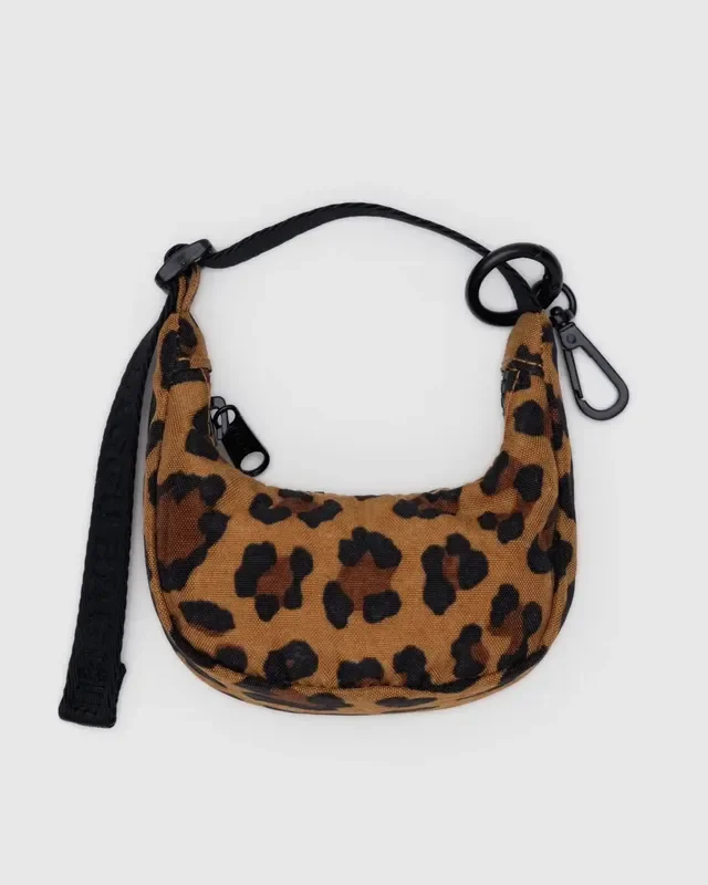 Leopard Crescent Bag Charm