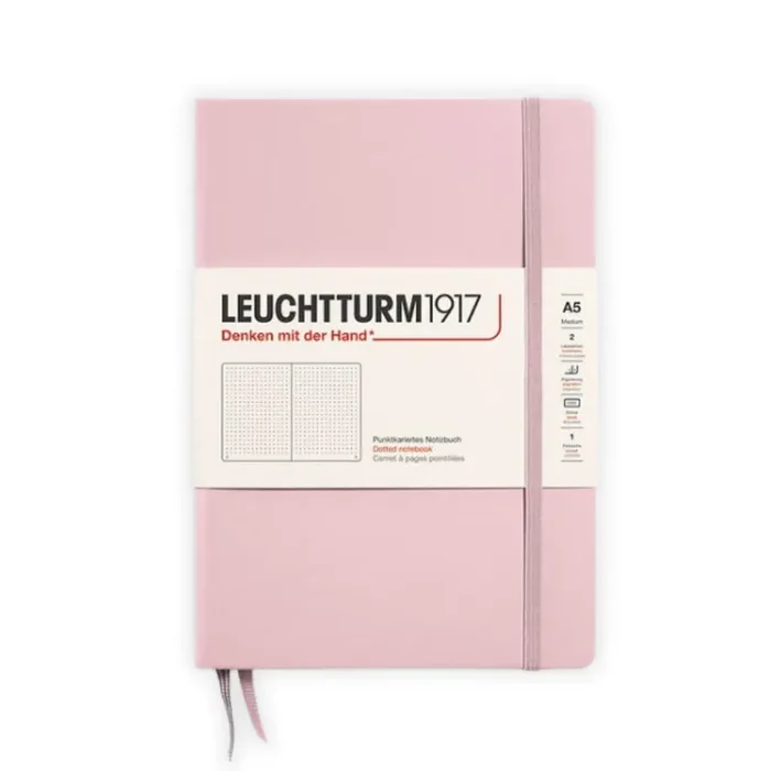 Leuchtturm Hardcover Dotted Journal – A5, Powder Pink