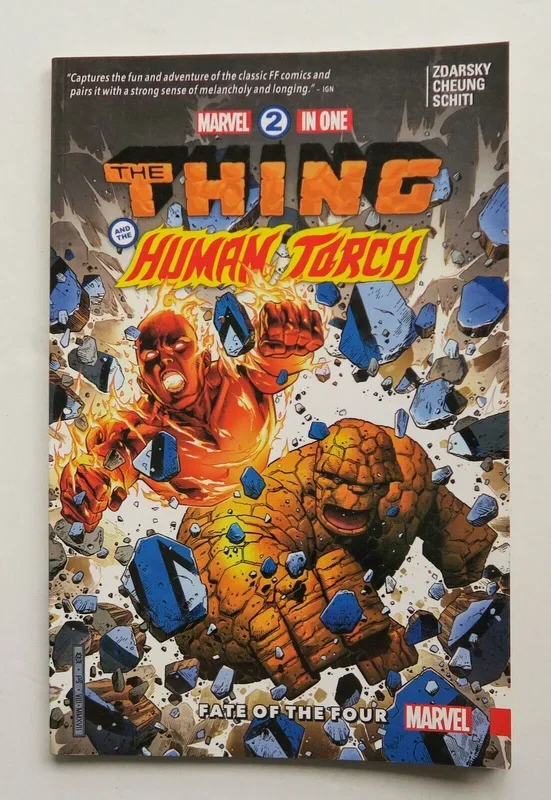 Marvel 2-In-One V 1 Fate of the Four Thing Human Torch Graphic Novel Comic Book – Very Good