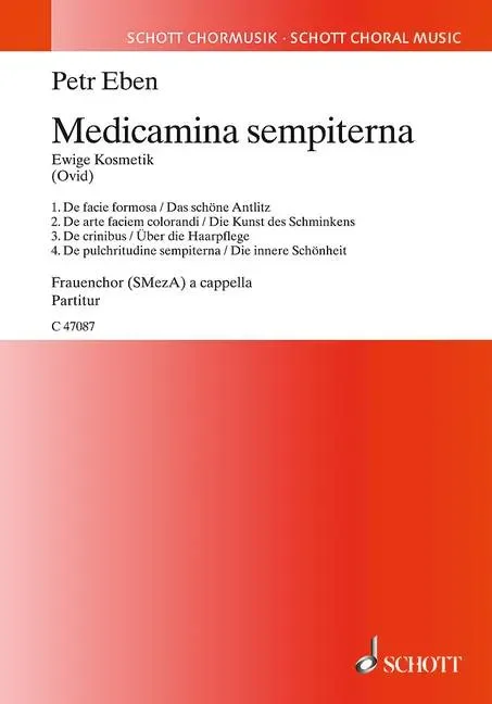 Medicamina sempiterna – Ewige Kosmetik – Choral Score