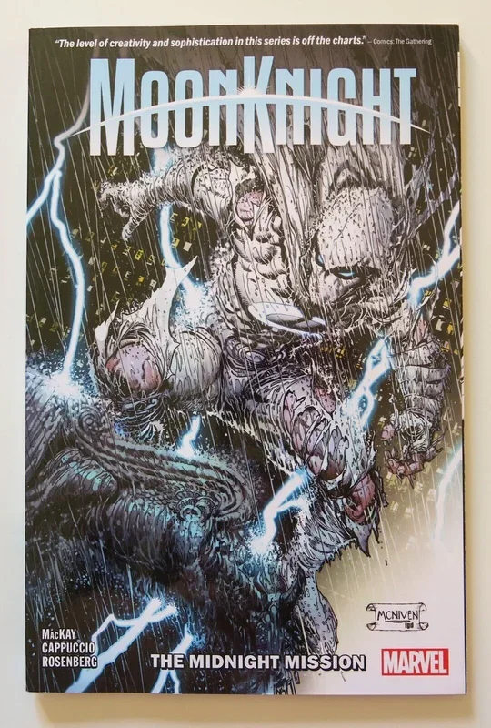 Moon Knight Vol. 1 The Midnight Mission Marvel Graphic Novel Comic Book – Very Good