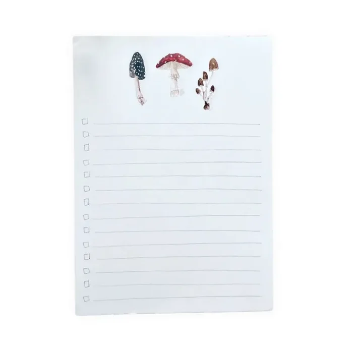 Mushroom Checklist Notepad