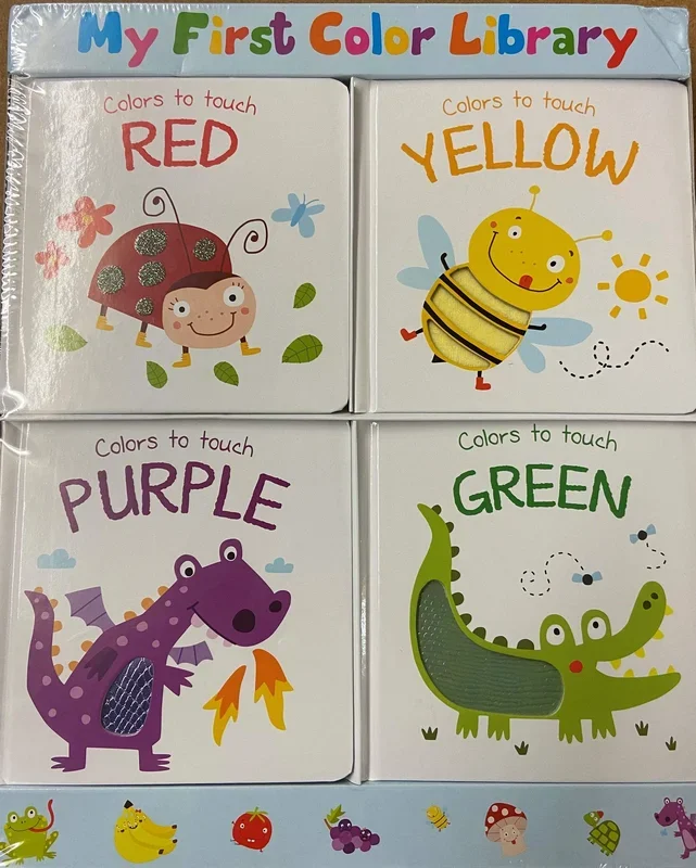 My First Color Library: Red, Yellow, Purple, & Green (4 Book Set)